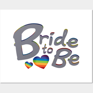 LGBT Wedding Bride to Be Lesbian Bride Posters and Art